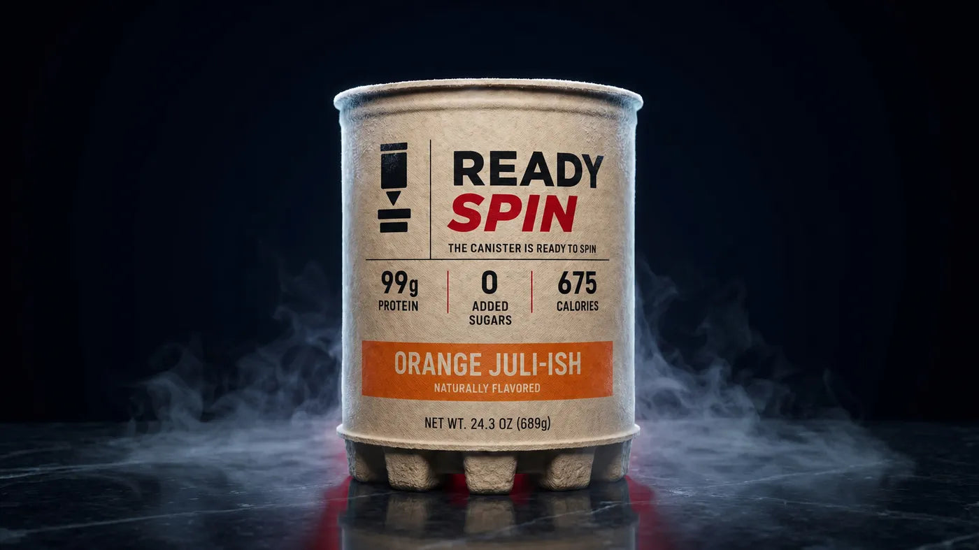 ReadySpin Puck — Orange Juli-ish canister