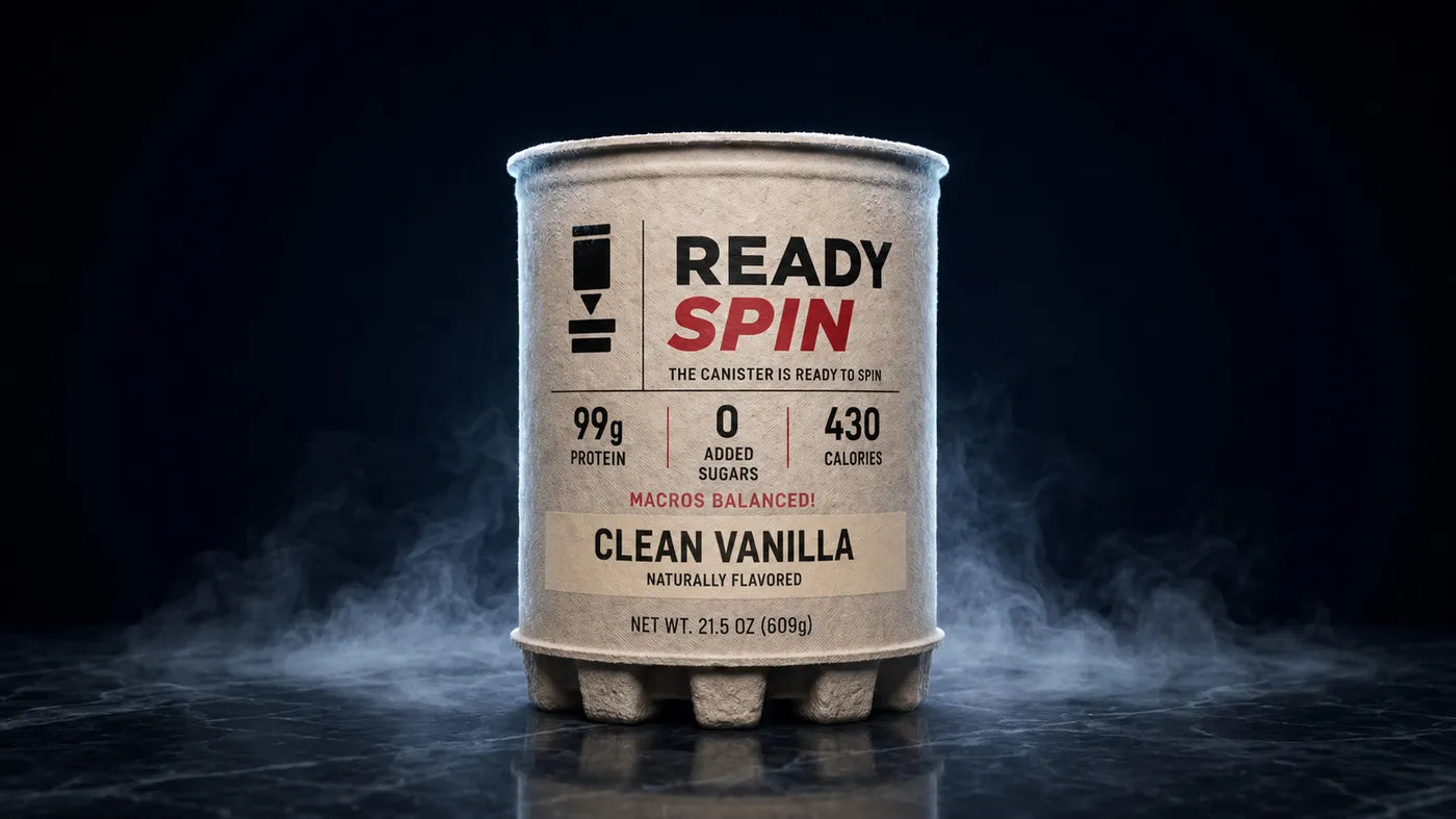 ReadySpin Puck — Clean Vanilla canister